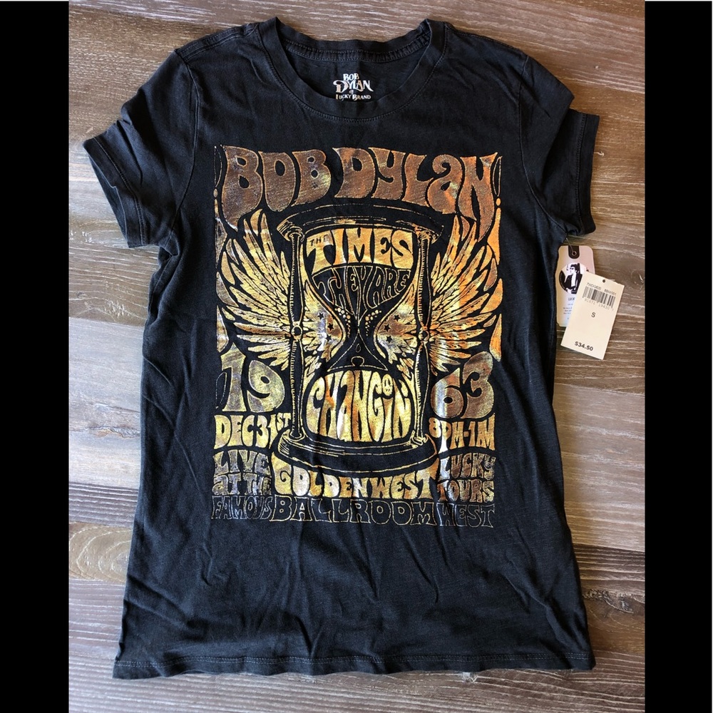 BRAND NEW Lucky Brand Bob Dylan T-shirt
